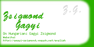 zsigmond gagyi business card